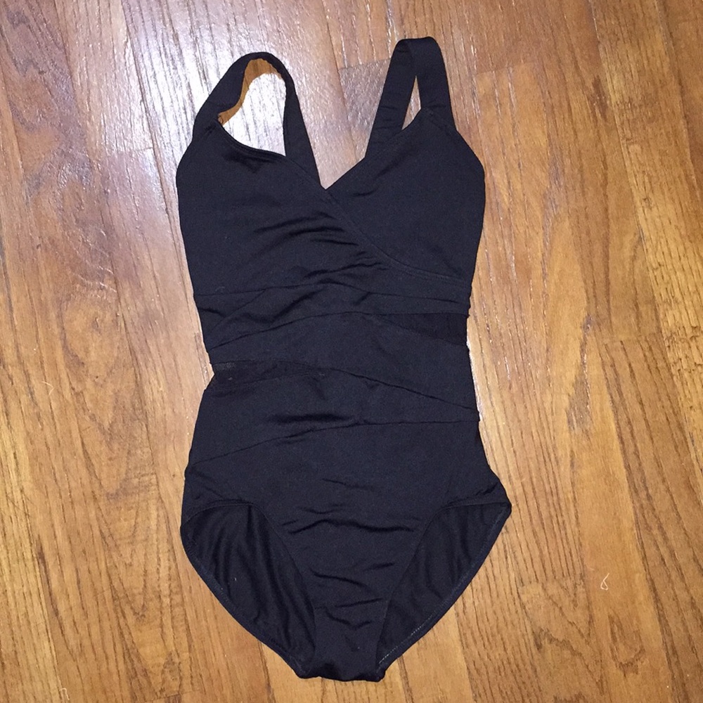 Gaynor Minden Fierce Ballet Leotard in Black